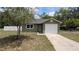 Charming single-story home with a well-maintained lawn and an attached one-car garage at 2718 Lorraine Dr, Leesburg, FL 34748
