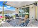 Back patio with a nice sitting area to enjoy the outdoors at 2889 Columbus Ave, Clermont, FL 34715