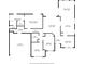Detailed floor plan showcasing the layout of the home, including all rooms and dimensions at 2896 Picadilly Cir, Kissimmee, FL 34747