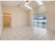 Spacious living room features high ceilings, tile floors, and sliding doors leading to outdoor space at 2896 Picadilly Cir, Kissimmee, FL 34747