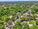 Expansive aerial view of the property showcasing the lush greenery of the surrounding neighborhood at 647 E 3Rd Ave, Mount Dora, FL 32757