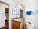 Bathroom featuring wood vanity and countertop at 6710 Winkles St, Coleman, FL 33521