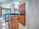 Charming kitchen with wood island, stainless steel appliances, and ample storage at 812 Eagle Claw Ct, Lake Mary, FL 32746