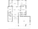 A home floor plan showing the measurements of the bedrooms, bathrooms, kitchen, and living room at 997 Nash Loop, The Villages, FL 32162