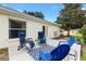 Backyard patio featuring outdoor seating perfect for relaxing at 1514 Vandam St, The Villages, FL 32162