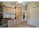 Office area with built-in cabinets and drawers, a desk area, and closet at 2050 Duval Ct, The Villages, FL 32162