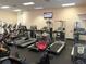 Fully-equipped gym offers treadmills, bikes and weight machines for a complete workout at 25236 Waterbridge Ct, Leesburg, FL 34748