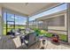 Relaxing screened patio with comfortable seating and views of the landscaped backyard at 2666 Meadowedge Loop, St Cloud, FL 34772