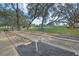 Image of a bocce ball court surrounded by mature trees and lush landscaping within the community at 27018 Nature View St, Leesburg, FL 34748