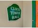 Clock Tower Hall entrance sign close-up, community feature at 27018 Nature View St, Leesburg, FL 34748