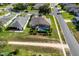 Birds-eye view of community, showcasing well-maintained homes, lush greenery, and convenient street access at 27146 Greenfly Orchid Ln, Leesburg, FL 34748