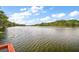 Picturesque view of a peaceful lake surrounded by lush trees, creating a serene ambiance at 31941 Tropical Shores Dr, Tavares, FL 32778