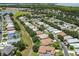 A residential area with well-maintained homes and lush landscaping viewed from above at 3257 Baltic Sea Blvd, Tavares, FL 32778