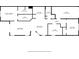 Detailed floor plan outlining room dimensions and layout, including bedrooms, kitchen, living area, and garage at 3550 Fairwaters Ct # D, Clermont, FL 34711