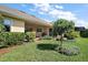 Well-maintained backyard with green grass and patio at 39504 Hillrise Ln, Lady Lake, FL 32159