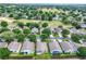 Picturesque aerial view of homes in a community with golf course and lush greenery at 4083 Capland Ave, Clermont, FL 34711