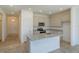 Modern kitchen with stainless steel appliances, granite countertops, and an island perfect for entertaining at 532 Silver Palm Dr, Haines City, FL 33844