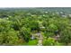 Aerial view of a house nestled among mature trees in a tranquil and secluded neighborhood at 717 Southeast 46Th Ct, Ocala, FL 34471