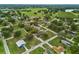 Discover this expansive neighborhood with its charming homes, lush greenery, and serene surroundings from an aerial perspective at 841 S Michigan Ave, Groveland, FL 34736