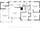 Floor plan displaying the layout of the home with labeled room dimensions at 841 S Michigan Ave, Groveland, FL 34736