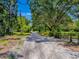 View of long driveway shaded by mature trees creating a private entrance to property at 9144 Sw 156Th Pl, Dunnellon, FL 34432