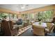 Bright sunroom with lots of windows offering serene views of the surrounding nature at 11495 Se 71St Terrace Rd, Morriston, FL 32668