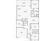 Detailed floor plan showcasing the layout of a residential home with room dimensions at 124 Juno Dr, Groveland, FL 34736