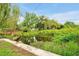 Backyard pond with lush greenery and foliage. A tranquil retreat right at home at 2007 Mosher Dr, Orlando, FL 32810