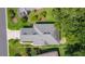 Overhead view of the roof and surrounding landscape in a well maintained community at 2821 Mediterranean Loop, Tavares, FL 32778