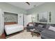 Flex space with built-in bed and a comfortable living room with soft lighting at 2904 Avalos Dr, The Villages, FL 32162