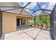 Spacious screened lanai with brick flooring, offering a comfortable outdoor living space at 2967 Thayer Ter, The Villages, FL 32163