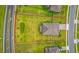 Aerial view outlining the property boundaries of a home with a large backyard in a residential neighborhood at 3222 San Leo Dr, Orlando, FL 32820