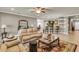 Spacious living room showcases an open floor plan with tile flooring, and comfortable seating at 3222 San Leo Dr, Orlando, FL 32820