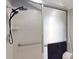 Walk-in Shower featuring tile walls, handheld shower head, and a grab bar at 33913 Sabal Way, Leesburg, FL 34748