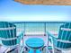 Comfortable seating on the balcony with stunning views of the ocean at 3425 S Atlantic Ave # 1101, Daytona Beach, FL 32118