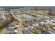 Wide aerial shot of neighborhood featuring pond, golf course and many homes at 3769 Causey Ct, The Villages, FL 32163