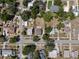 A bird's-eye view showcases the property and its proximity to neighboring homes at 378 W Osceola St, Clermont, FL 34711