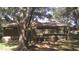 Outdoor horse shelter in a wooded area, providing shelter for horses and livestock at 3930 Griffin Ave, Lady Lake, FL 32159