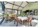 Screened-in patio with a dinette set and outdoor seating at 410 E Gulley Ave, Oakland, FL 34760