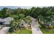 Aerial view showcases the home's well-manicured landscaping, and inviting curb appeal at 541 Cokesbury Dr, The Villages, FL 32162