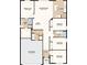 Detailed floor plan showcasing four bedrooms, two baths, kitchen, living areas, and a two-car garage at 591 Black Eagle Dr, Groveland, FL 34736