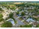 Aerial view of a residential area with pools, solar panels, tree coverage, and well maintained streets at 6221 Ambassador Dr, Orlando, FL 32808