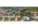 Aerial shot of the community showcasing the homes and surrounding landscaping at 1175 Johnston Path, The Villages, FL 32162