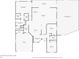 Detailed floor plan illustrating the layout of the rooms, dimensions, and home's flow at 1175 Johnston Path, The Villages, FL 32162