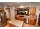 Updated kitchen showcasing stainless steel appliances, granite countertops, and a stylish design at 11868 Se 91St Cir, Summerfield, FL 34491
