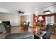 The living room overlooks the kitchen and dining area at 124A Shady Ln, Eustis, FL 32726