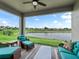 Enjoy the beautiful view of the water from this outdoor living space at 17108 Se 111Th Terrace Rd, Summerfield, FL 34491