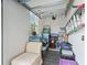 Organized garage interior for storage, workbench, and parking at 17108 Se 111Th Terrace Rd, Summerfield, FL 34491