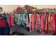 Walk-in closet is designed with ample storage solutions including a shelving system and hanging rods at 17108 Se 111Th Terrace Rd, Summerfield, FL 34491