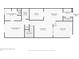 Detailed floor plan of the home's first floor, showcasing the layout of bedrooms, kitchen, and living areas at 17406 Chateau Pine Way, Clermont, FL 34711